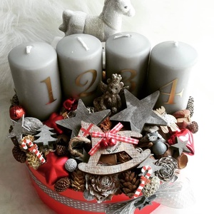 Adventi Box- Piros hangulatban -  - Meska.hu