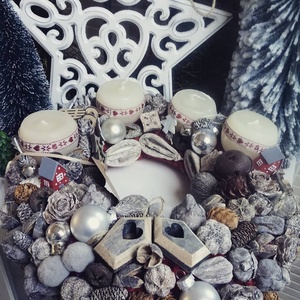 Adventi koszorú- Natúrban - Meska.hu