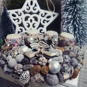 Adventi koszorú- Natúrban -  - Meska.hu