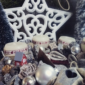 Adventi koszorú- Natúrban -  - Meska.hu