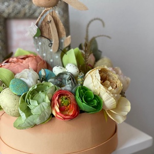 Húsvéti box- narancs hangulatban - otthon & életmód - dekoráció - asztal és polc dekoráció - asztaldísz - Meska.hu