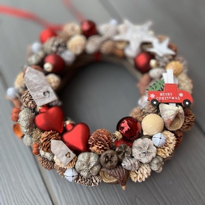 Adventi koszorú - karácsony - adventi díszek - adventi ajtódísz - Meska.hu