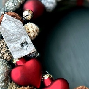 Adventi koszorú - karácsony - adventi díszek - adventi ajtódísz - Meska.hu