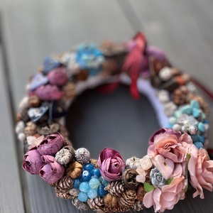 Koszorú, az őszben. - otthon & életmód - dekoráció - virágdísz és tartó - koszorú - Meska.hu