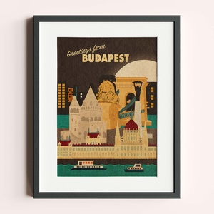 Budapest látnivalók utazás, poszter, falikép, Otthon & Életmód, Dekoráció, Kép & Falikép, Poszter, Fotó, grafika, rajz, illusztráció, MESKA