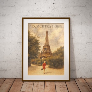 Párizs Eiffel torony vintage kép - Meska.hu