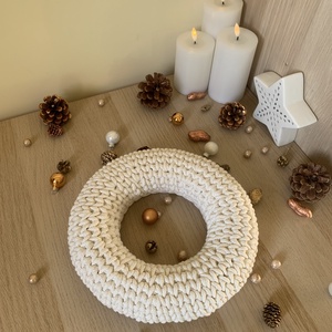 Horgolt koszorú alap - kellékek & szerszámok - dekorációs kellékek - koszorú, koszorúalap - Meska.hu