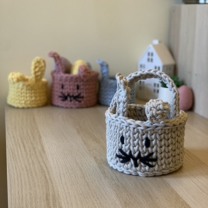 Nyuszi kosár - otthon & életmód - tárolás & rendszerezés - tárolókosár - Meska.hu