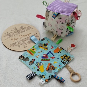 Babakocka és címkekendő  - játék & sport - 3 éves kor alattiaknak - babakocka - Meska.hu