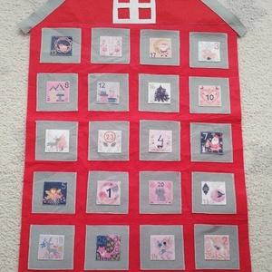 Filcből készült adventi naptár , Karácsony, Adventi díszek, Adventi naptár, , MESKA