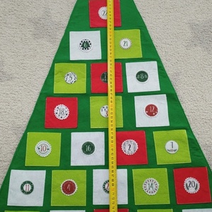 Filc adventi naptár  - karácsony - adventi díszek - adventi naptár - Meska.hu