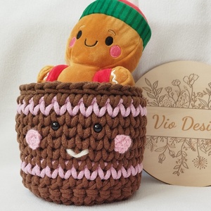 Horgolt Mézis tároló , Otthon & Életmód, Dekoráció, Asztal és polc dekoráció, Horgolt & Csipketerítő, Horgolás, MESKA