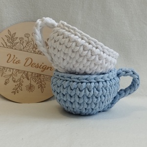 Horgolt csésze , Otthon & Életmód, Dekoráció, Asztal és polc dekoráció, Horgolt & Csipketerítő, Horgolás, MESKA