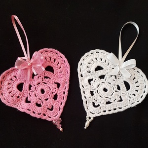 Szív dekoráció horgolt - esküvő - dekoráció - helyszíni dekor - Meska.hu Szív dekoráció horgolt - esküvő - dekoráció - helyszíni dekor - Meska.hu