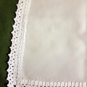 Textil szalvéta horgolt csipkeszegéllyel - otthon & életmód - konyhafelszerelés, tálalás - konyhai textil - szalvéta - Meska.hu