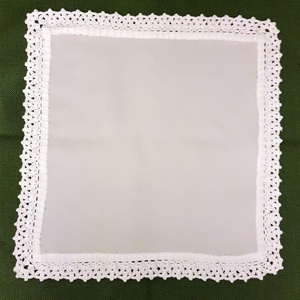 Textil szalvéta horgolt csipkeszegéllyel - otthon & életmód - konyhafelszerelés, tálalás - konyhai textil - szalvéta - Meska.hu