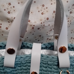 Pólófonalból horgolt táska, Táska & Tok, Kézitáska & válltáska, Alkalmi táska, Horgolás, MESKA