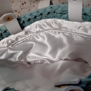 Pólófonalból horgolt táska - táska & tok - kézitáska & válltáska - alkalmi táska - Meska.hu