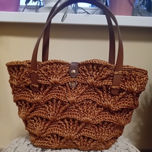Polieszter zsinórfonalból horgolt táskais válltáska, Táska & Tok, Kézitáska & válltáska, Alkalmi táska, Horgolás, MESKA