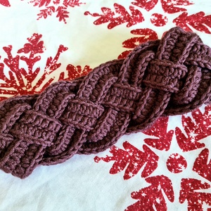 Horgolt fejpánt  - ruha & divat - sál, sapka, kendő - fejpánt - Meska.hu