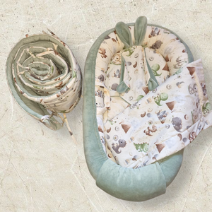 Babafészek szett  - baba - mama - babaágyneműk - babafészek - Meska.hu