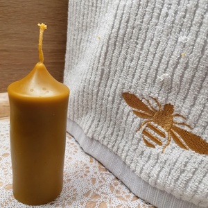 Egyszerű méhviasz gyertya, Otthon & Lakás, Gyertya, illat, aroma, Gyertya, , MESKA