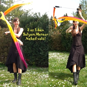 Vékony Veil poi 2 az 1-ben Lila szivárvány - Meska.hu