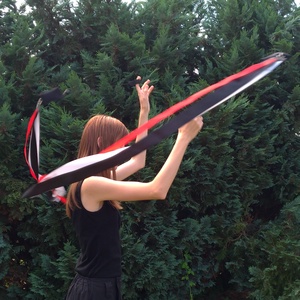 UTOLSÓ DARAB! Kézműves Meteor/ Poi cserélhető szalagos (130cm magasságtól) - baba - mama - baba játékok - waldorf játékok - Meska.hu