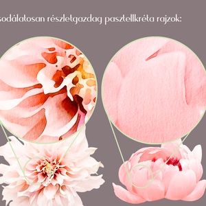 Esküvői meghívó nagy dália grafikával - esküvő - meghívó & kártya - meghívó - Meska.hu