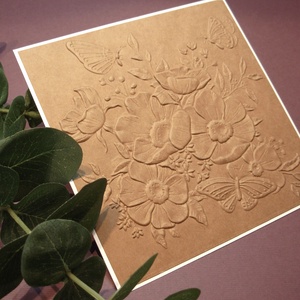 3D domborított esküvői meghívó - esküvő - meghívó & kártya - meghívó - Meska.hu