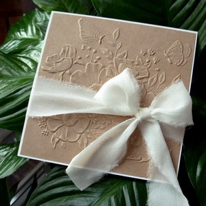 3D domborított esküvői meghívó - Meska.hu