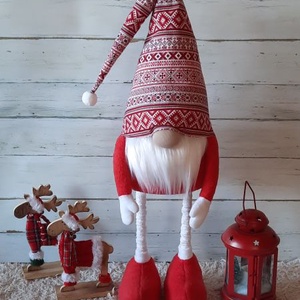 Álló 60 cm magas manó - karácsony - karácsonyi lakásdekoráció - karácsonyi manók, figurák - karácsonyi lakásdekoráció - Meska.hu