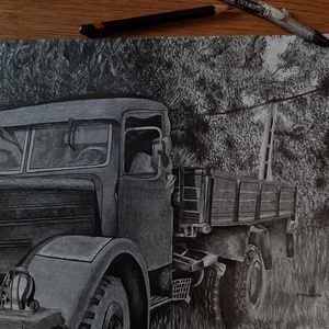 Jármű szén és grafit rajz háttér nélkül (háttérrel kérj árajánlatot!) - művészet - grafika & illusztráció - ceruzarajz - Meska.hu