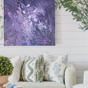 Purple dream - művészet - festmény - akril - Meska.hu