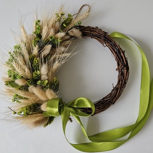 Szárazvirág kopogtató  - otthon & életmód - dekoráció - ajtó- és ablak dekoráció - ajtódísz & kopogtató - Meska.hu