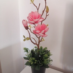 Mangólia, Otthon & Életmód, Virágdekoráció, Virágdíszek, Virágdísz kaspóban, Virágkötés, MESKA