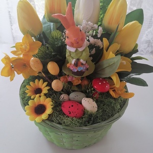 Nyuszis asztaldísz - Meska.hu