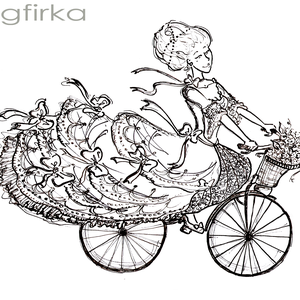 Hölgy két keréken - PRINT - otthon & életmód - dekoráció - kép & falikép - kép & falikép - Meska.hu