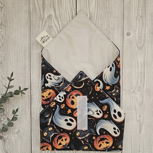 Halloween mintás újraszalvéta - Meska.hu