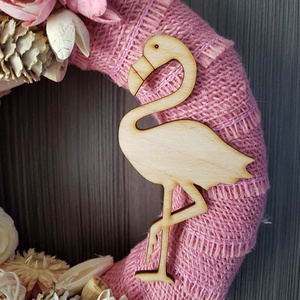 Flamingós vidám nyári kopogató, ajtódísz - otthon & életmód - dekoráció - Meska.hu