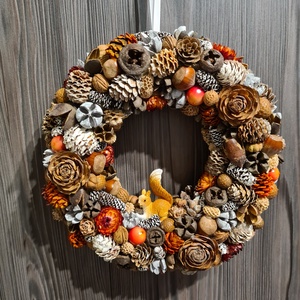 Őszi termésekből készült kopogtató - Meska.hu