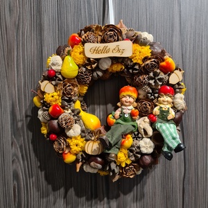 Őszi kopogtató ajtódísz - Meska.hu