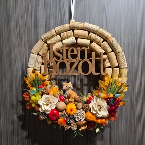 Őszi kopogtató ajtódísz - Meska.hu