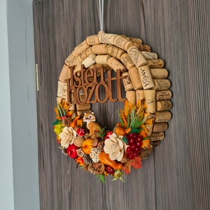 Őszi kopogtató ajtódísz - otthon & életmód - dekoráció - ajtó- és ablak dekoráció - ajtódísz & kopogtató - Meska.hu