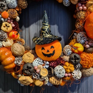 Őszi kopogtató ajtódísz - otthon & életmód - dekoráció - ajtó- és ablak dekoráció - ajtódísz & kopogtató - Meska.hu