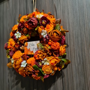 Őszi kopogtató ajtódísz - otthon & életmód - dekoráció - ajtó- és ablak dekoráció - ajtódísz & kopogtató - Meska.hu