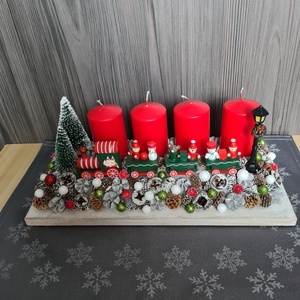 Adventi dísz vonttal - Meska.hu