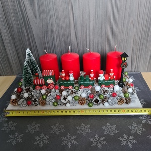 Adventi dísz vonttal - otthon & életmód - dekoráció - ajtó- és ablak dekoráció - ajtódísz & kopogtató - Meska.hu