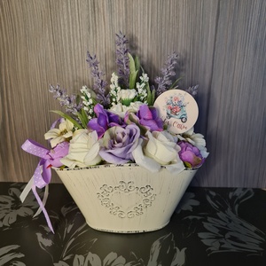 Levendulás asztaldísz - Meska.hu