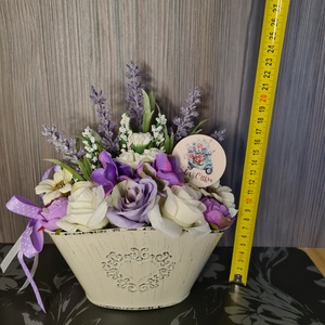 Levendulás asztaldísz - otthon & életmód - dekoráció - ajtó- és ablak dekoráció - ajtódísz & kopogtató - Meska.hu